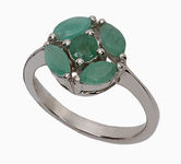 серебряное кольцо с драгоценными камнями 57068060